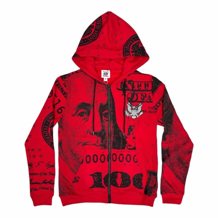 Nothing Personal x Asaali Zip Up – Red