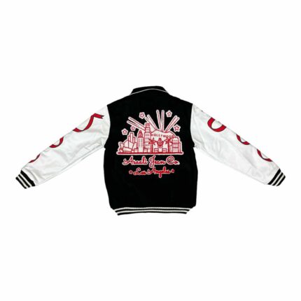 Ribbon Varsity Jacket – Red